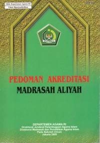 Image of Pedoman Akreditasi Madrasah Aliyah