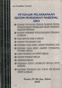 Image of Petunjuk Pelaksanaan Sistem Pendidikan Nasional 2003