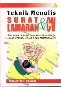 Image of Teknik Menulis Surat Lamaran & CV