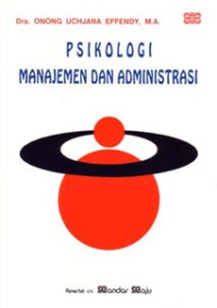 Image of Psikologi Manajemen dan Administrasi
